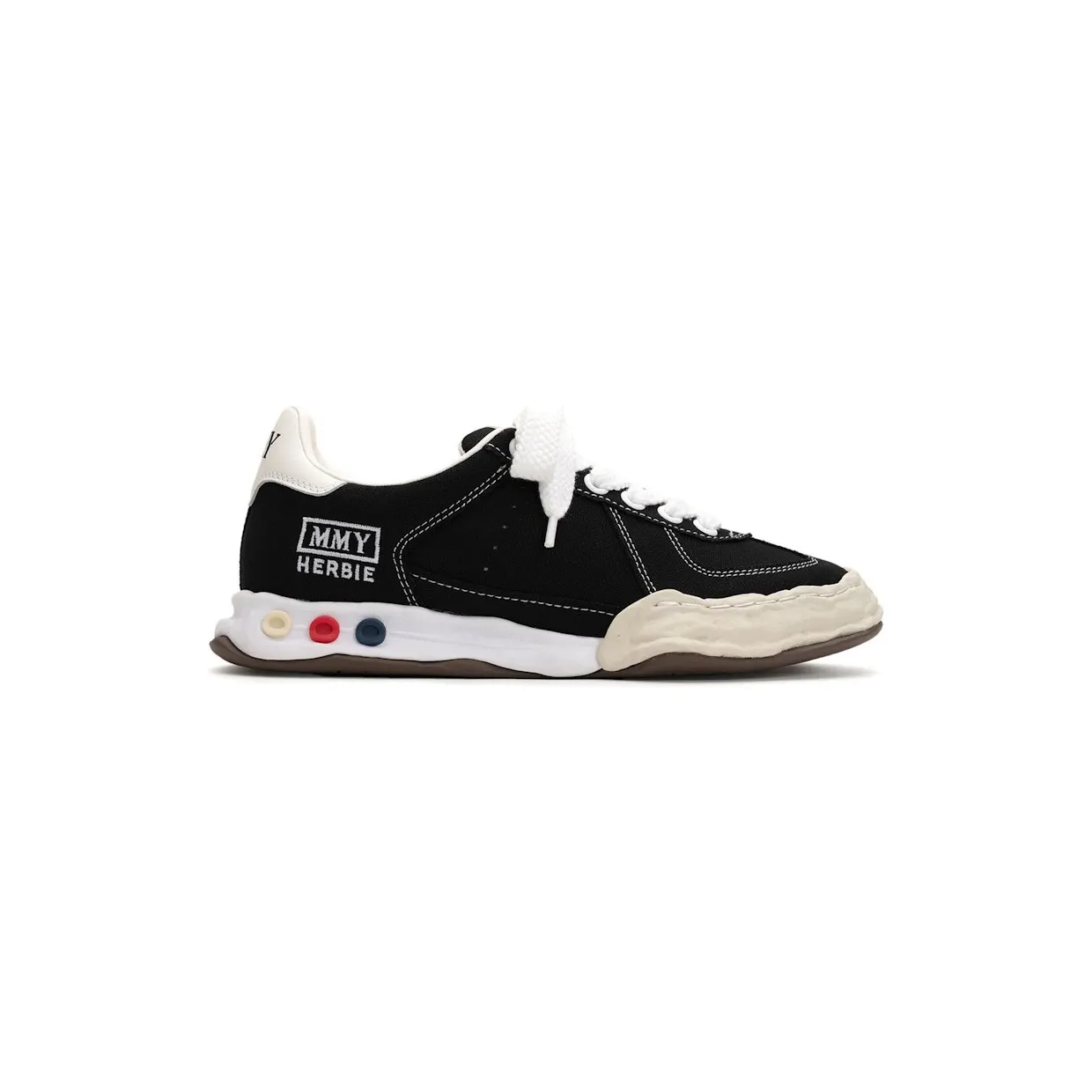 Maison Mihara Yasuhiro Herbie OG Sole Canvas Low Black White (A15FW736-BLK)