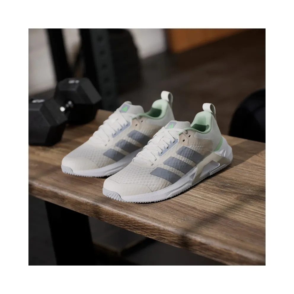 Adidas Dropset Control Training Shoes Chalk White / Halo Silver / Lime Burst (JS3123)