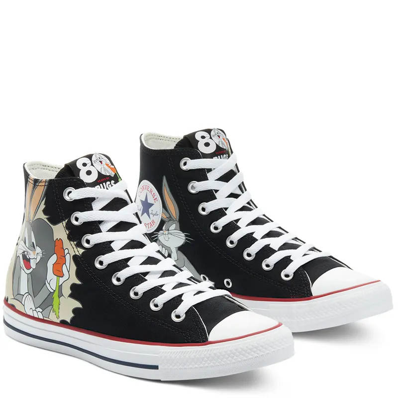 Converse Looney Tunes x Chuck Taylor All Star High ’80th Anniversary – Bugs Bunny’s Mischief’ Black/Multi/White (169225C)