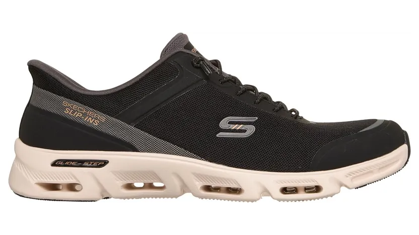 Skechers Slip-ins: Glide-Step Gratify “Everyday Bliss Sneaker Black / Natuurlijk” (104616BKNT)