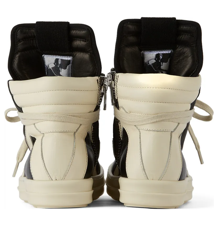 Rick Owens Kids Off-White Geobasket High Sneakers (BG02A1894 LMU 02A BG) (2)