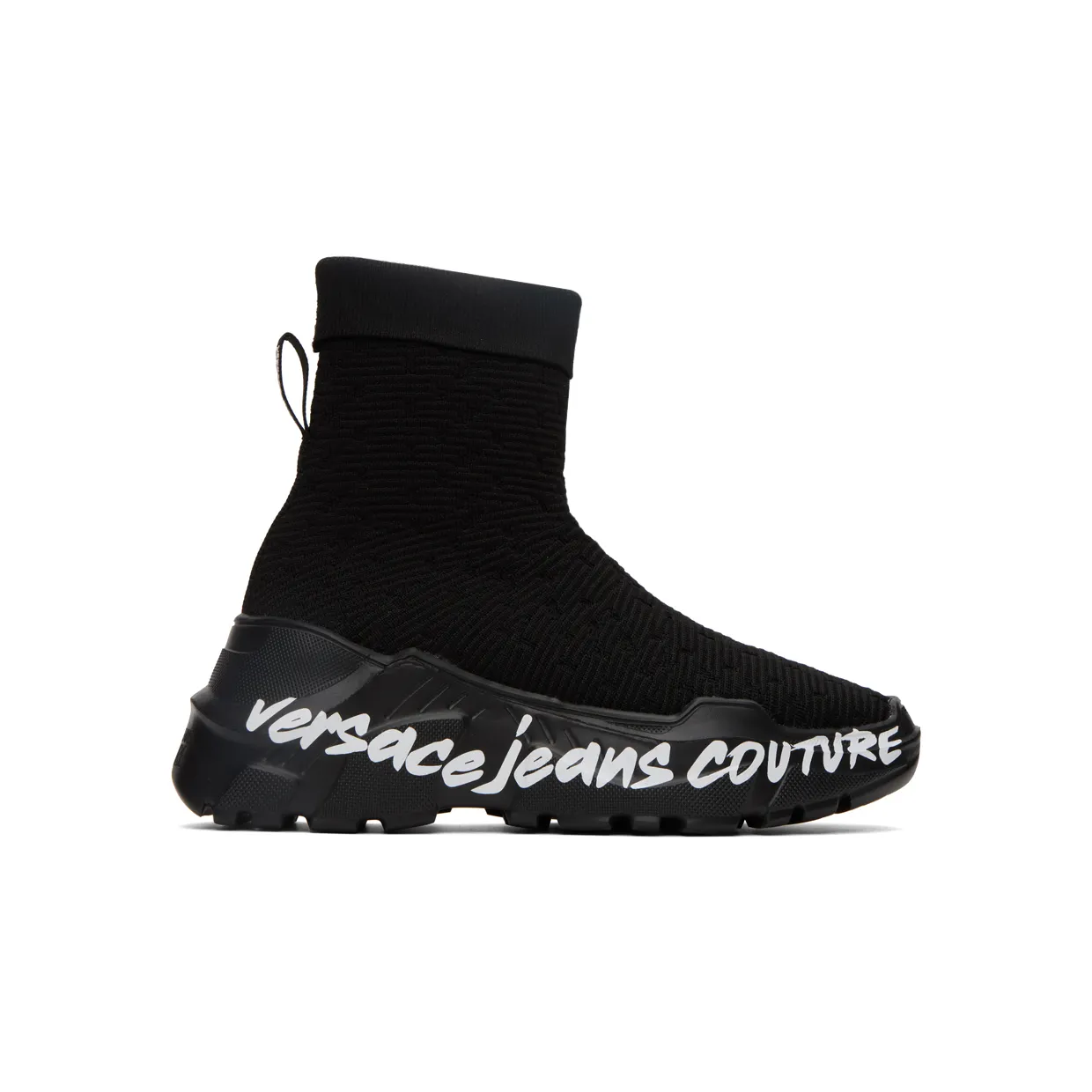 Versace Jeans Couture Black Speedtrack Sneakers (E73VA3SCAEZS016)