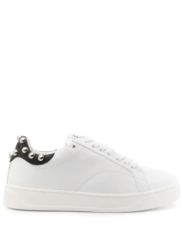 Lanvin Ddbo studded leather sneakers – White (FWSKDK0ASTUDH23)