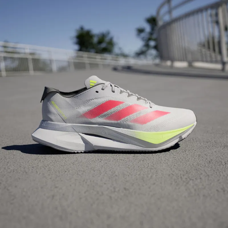 Adidas Adizero Boston 12 Dash Grey / Lucid Red / Lucid Lemon (JI4473)