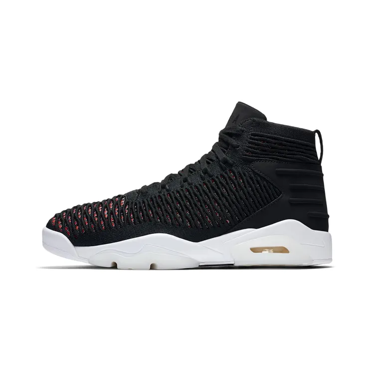 Jordan Flyknit Elevation 23 “Black / University Red / White” (AJ8207-023)