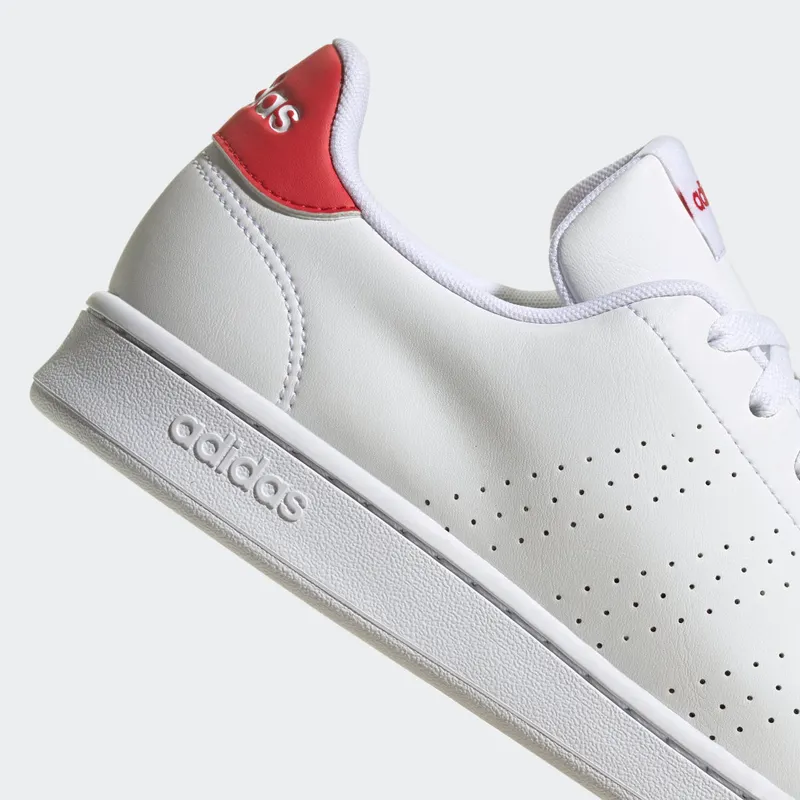 Adidas Advantage Cloud White / Cloud White / Better Scarlet (HR0235)