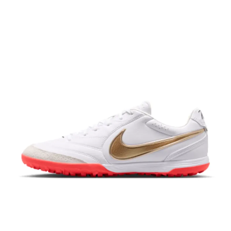 Nike Tiempo Ligera Pro Turf Low-Top “White / Bright Crimson / Blur” (IB4477-101)