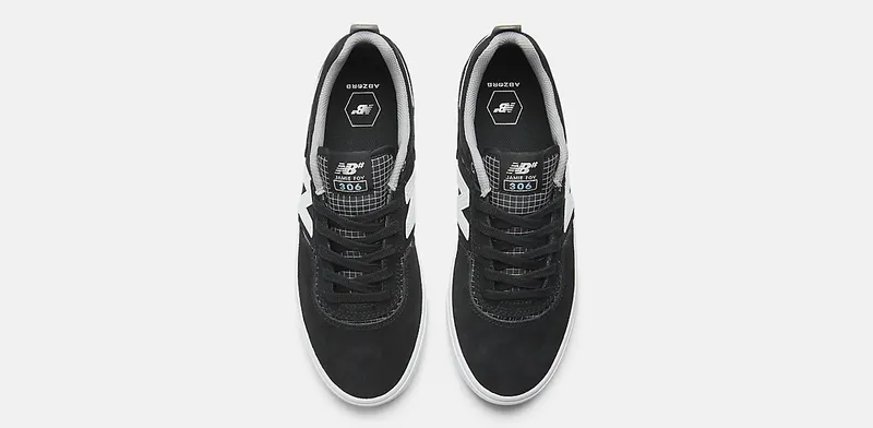 New Balance Numeric 306 Jamie Foy Black White Grey (NM306GRD)