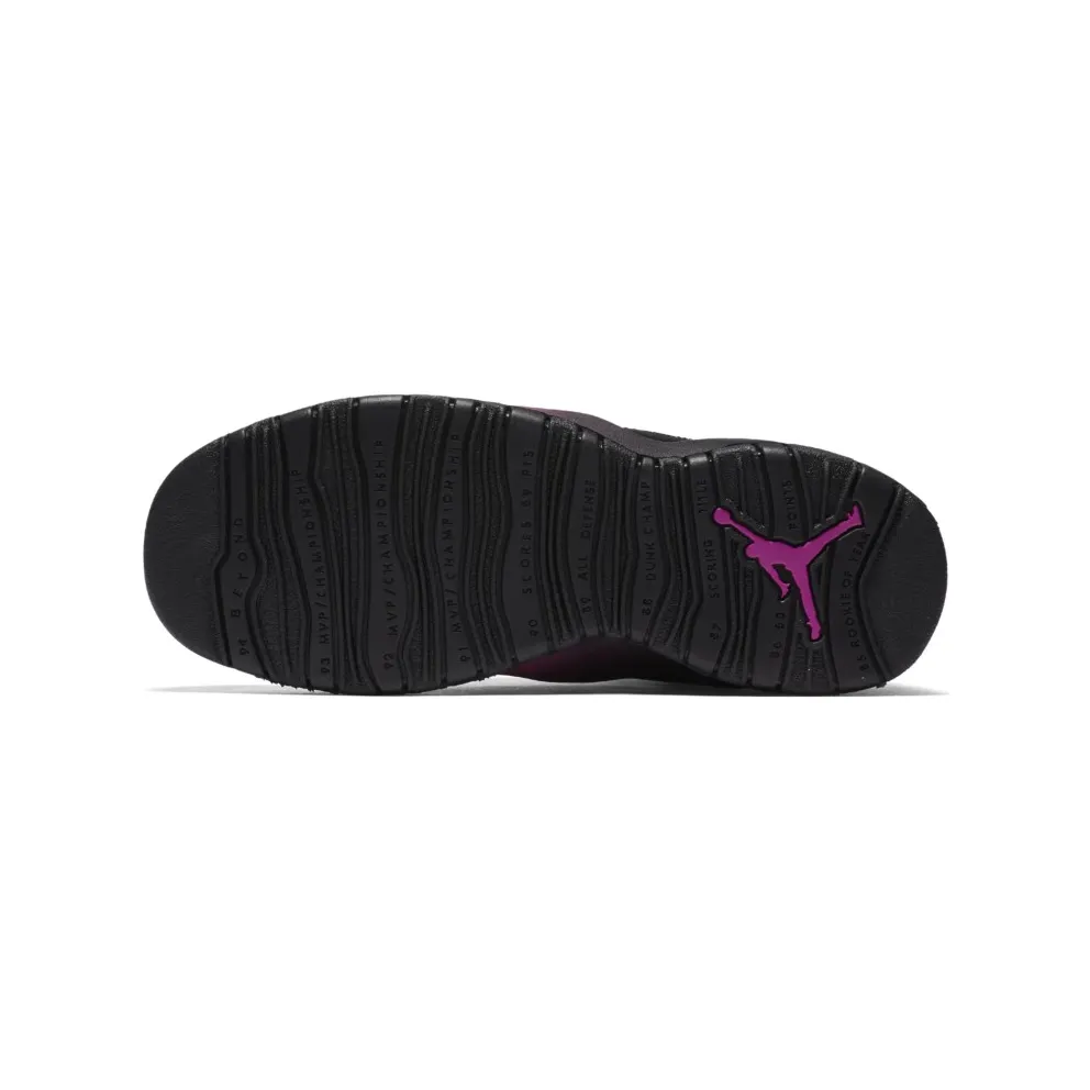 Jordan 10 Retro Black Fuchsia Black (GS) Black/Fuchsia Blast-Black (487211-017)