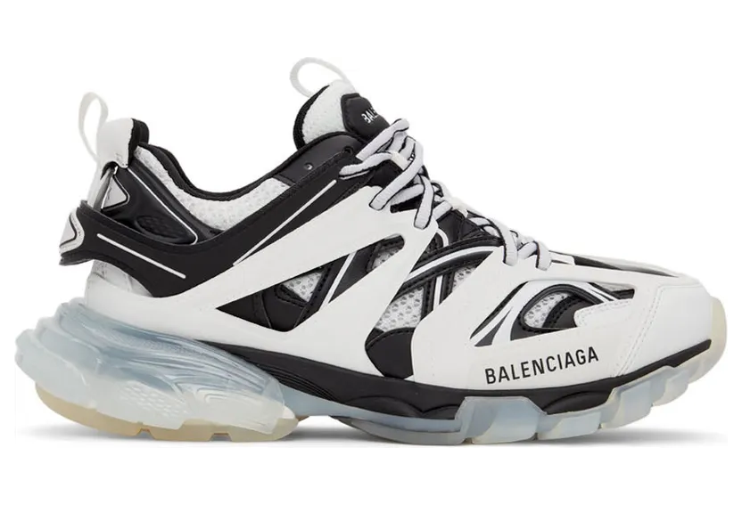 Balenciaga Black & White Track Sneakers (647742-W3BZ2-9010)