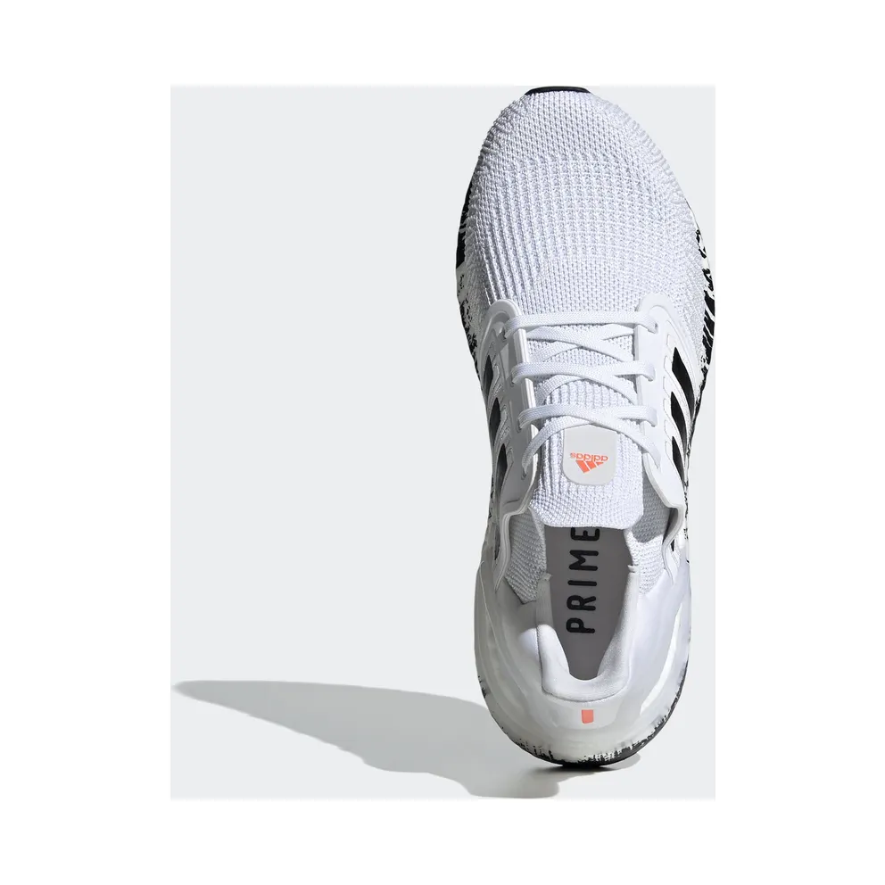 adidas Ultra Boost 20 Cloud White Core Black (W) Cloud White/Core Black/Signal Coral (EG1370)