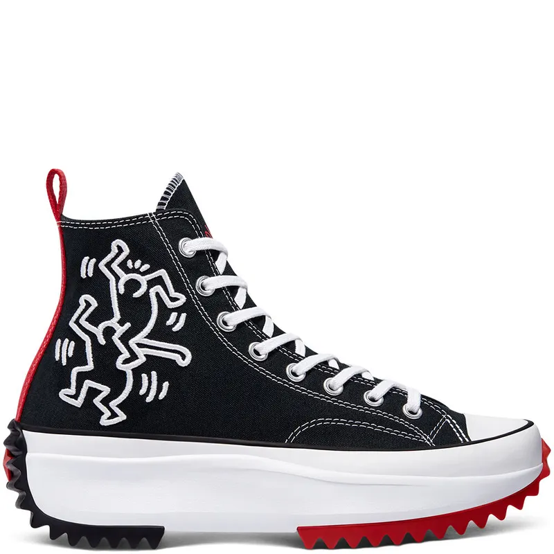 Converse Converse x Keith Haring Run Star Hike High Top Black/White/Red (171859C)