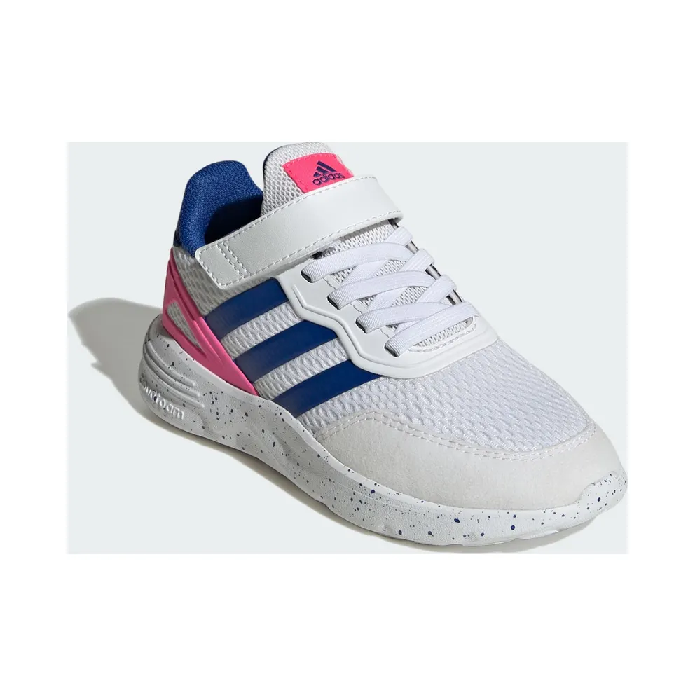 Adidas Nebzed Elastic Lace Top Strap Cloud White / Royal Blue / Lucid Pink (IG7250)