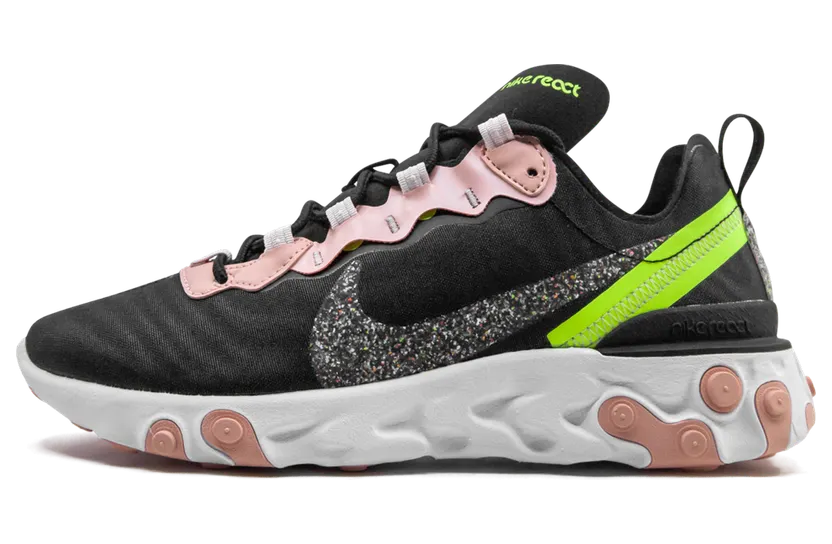 Nike REACT ELEMENT 55 PRM MNS “Black Coral Stardust” (CD6964-002)