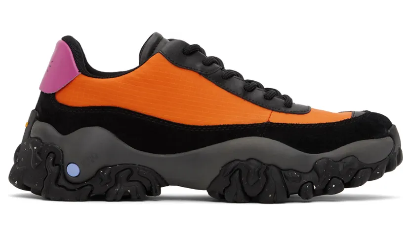 MCQ Black & Orange L11 Crimp Sneakers (700993R2850)