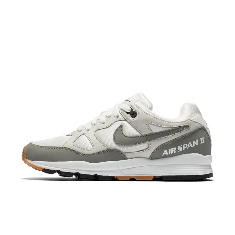 Nike Air Span II “Summit White / Light Bone / Black / Dark Stucco” (AH6800-100)