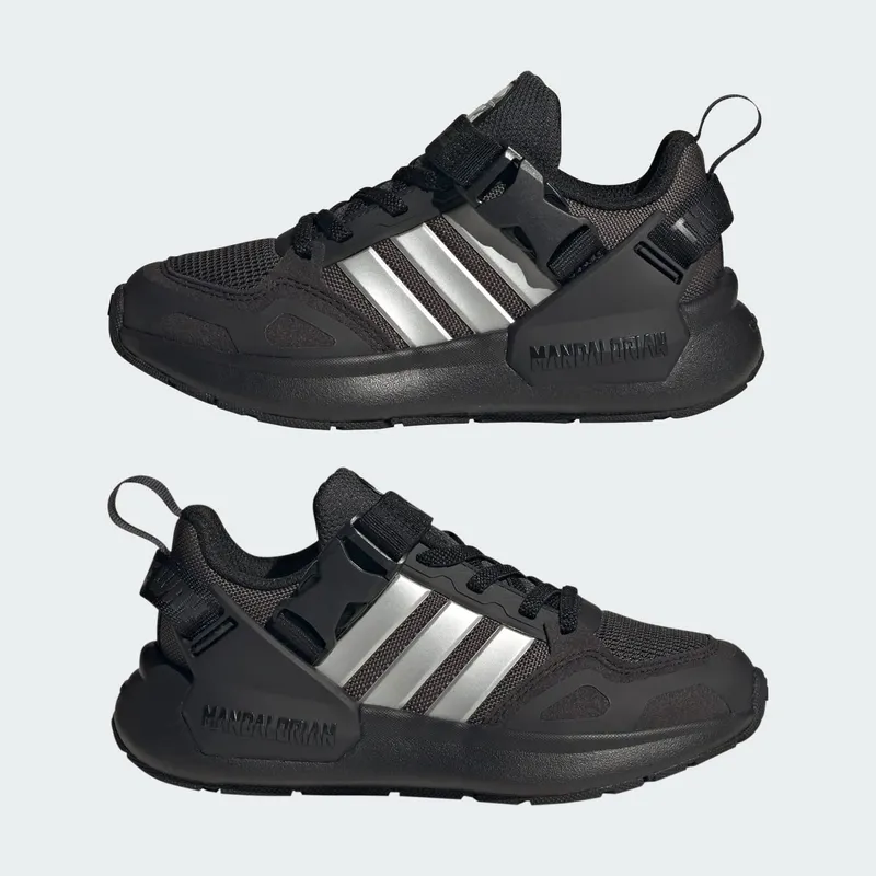 Adidas ADIDAS STAR WARS MANDALORIAN RUNNER Shoes KIDS Carbon / Silver Metallic / Core Black (IH1073)