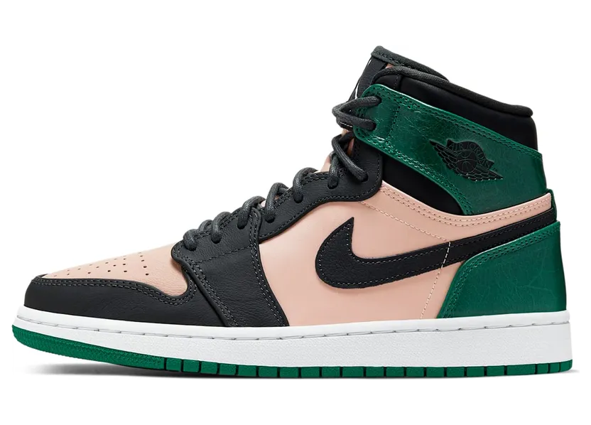 Jordan 1 Retro High Bio Beige Anthracite Mystic Green (W)