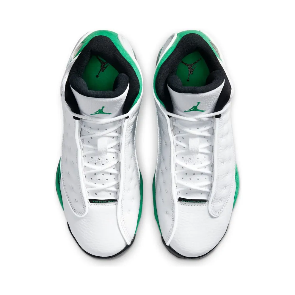 Jordan 13 Retro White Lucky Green (GS) White/White-Lucky Green-Black (DB6536-113)