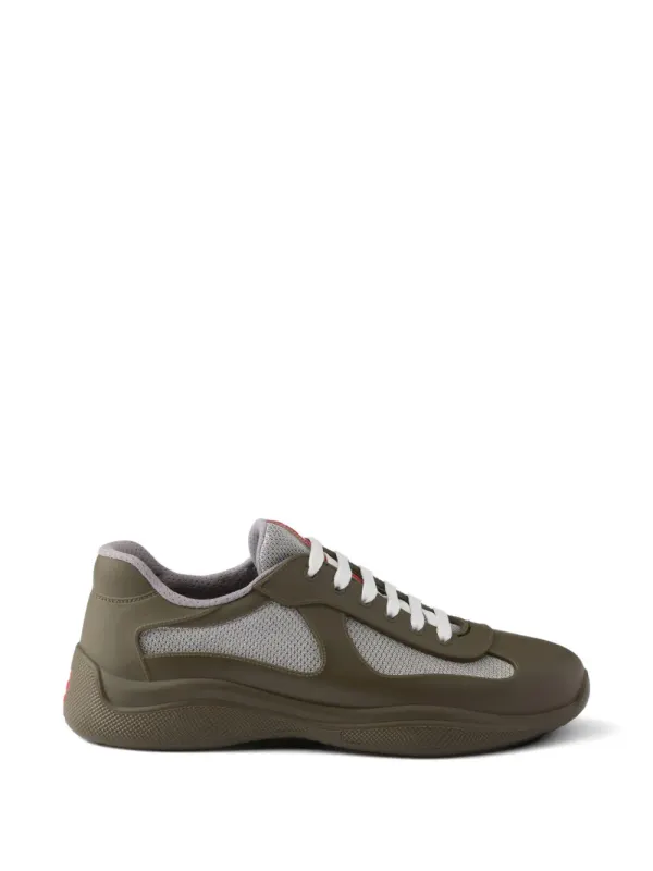 Prada America’s Cup Sneakers aus weichem Gummi und Stoff – Grün (4E6500F0253LLJ)