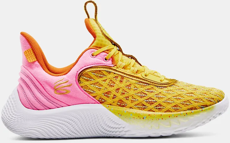 Under Armour Basketball Shoes Grade School Curry Flow 9 Yellow (3024249-702)