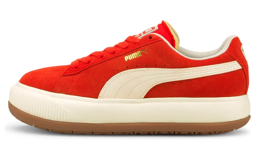 Puma Suède Mayu UP dames Wit/Oranje (381650-02)