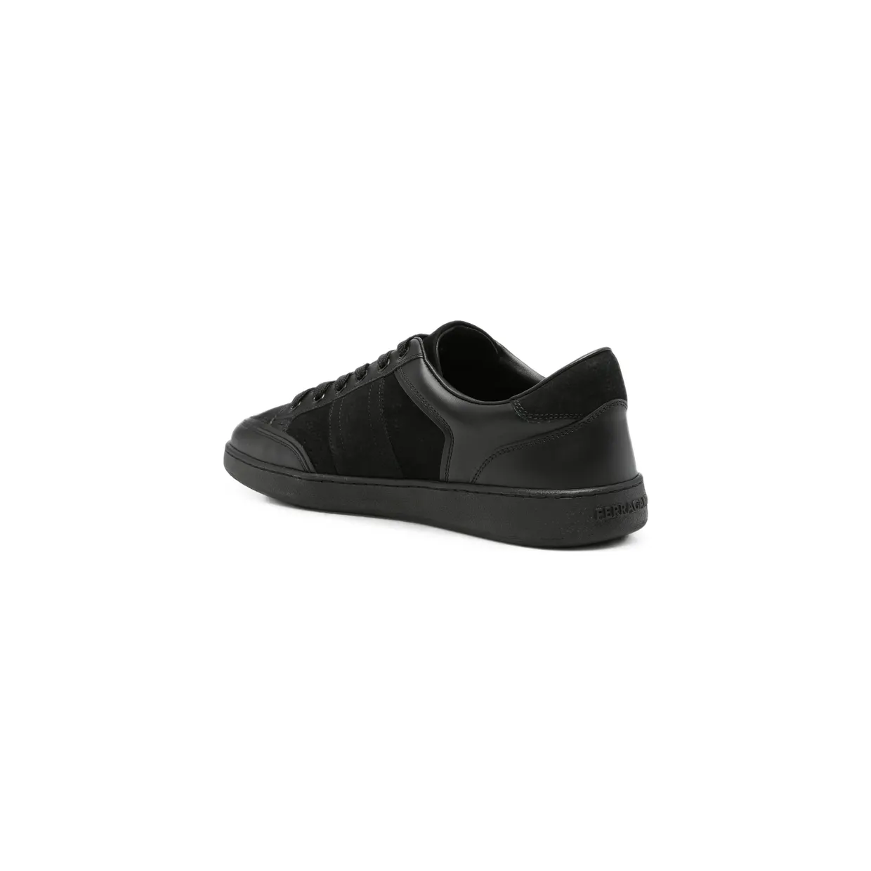 Ferragamo Gancini Panelled Leather “Black” (02B081 0798331 M Black) (02B0810798331MNERO) (2)