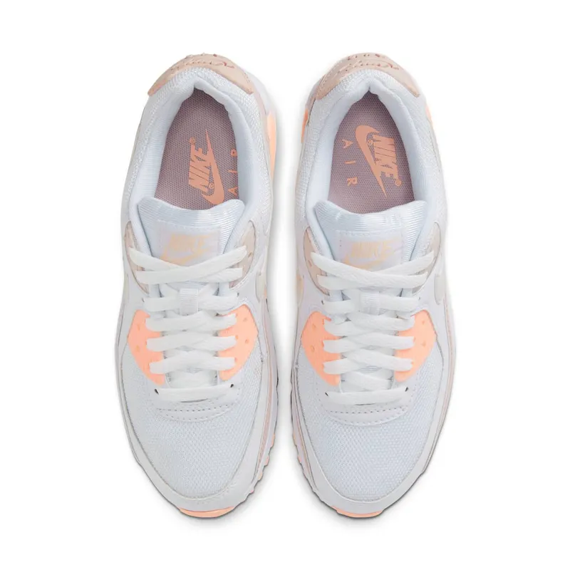 Nike Air Max 90 White Barely Rose (W) White/Barely Rose-Crimson Tint-Platinum Tint (CT1030-101)
