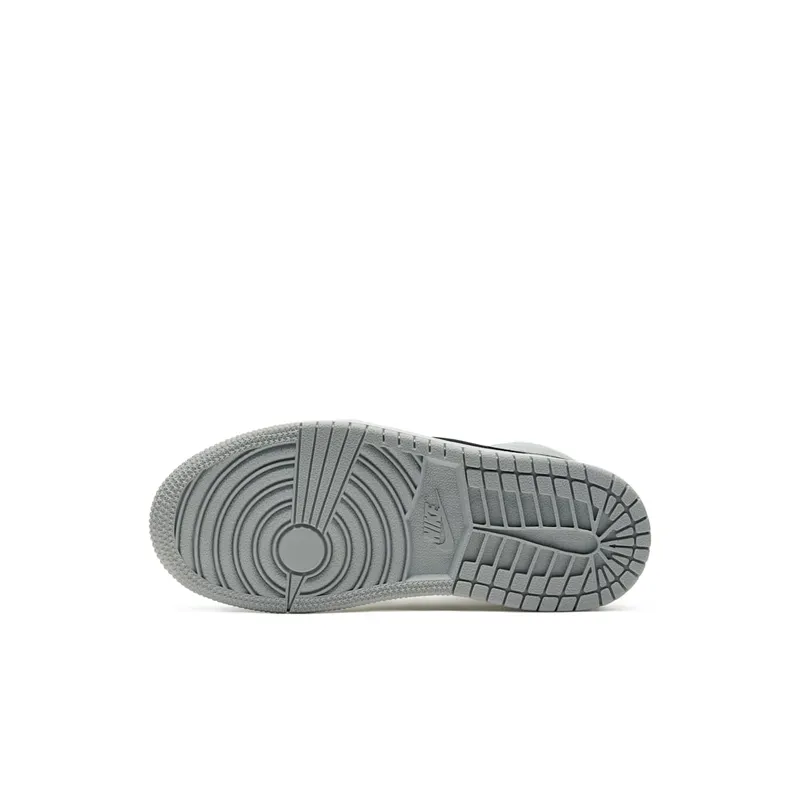 Jordan 1 Mid Light Smoke Grey (PS) Light Smoke Grey/White-Black (640734-092)