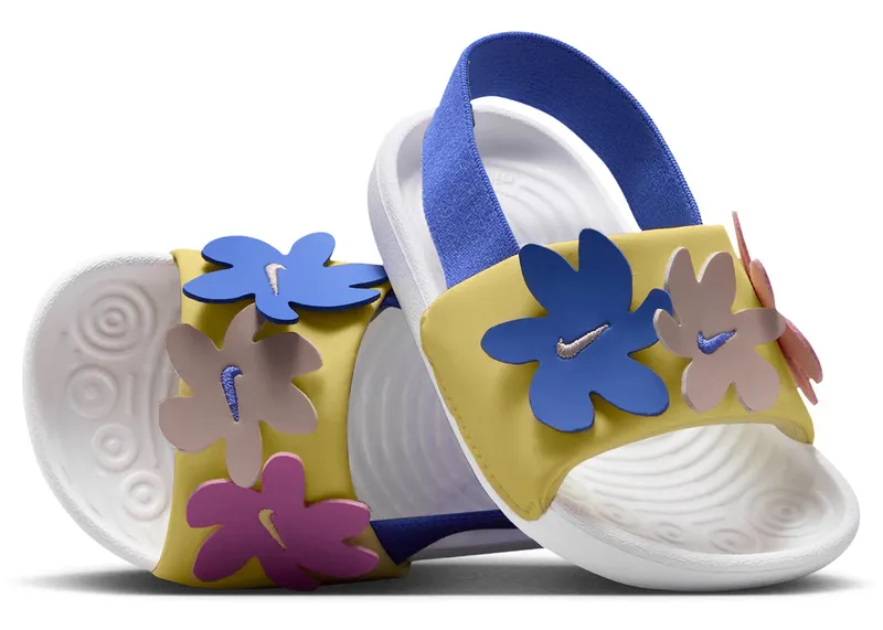 Nike Kawa Slide SE White Sapphire Magenta Soft Yellow (IF3657-100)