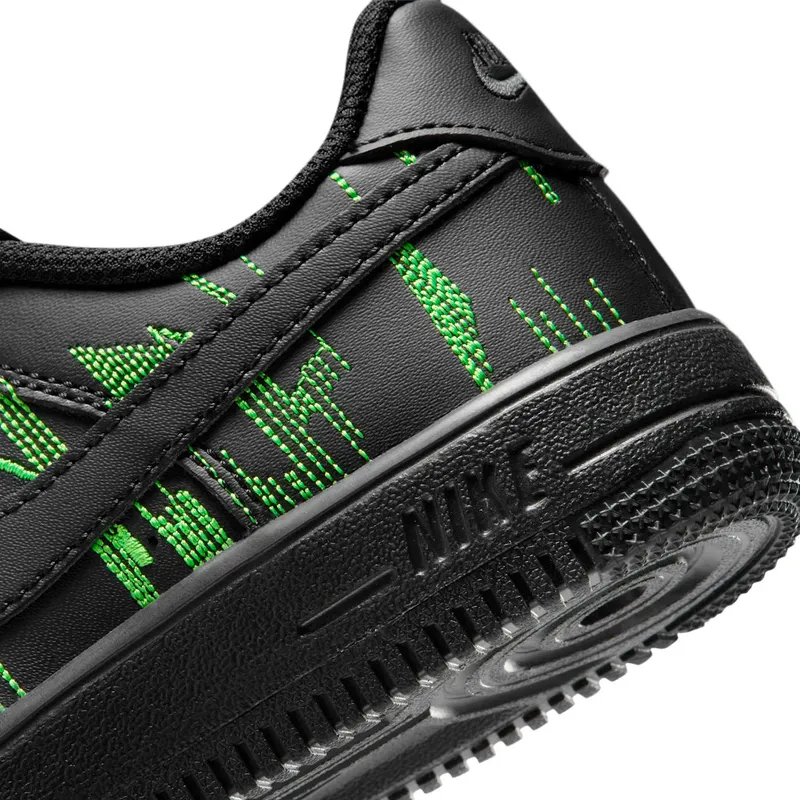 Nike Air Force One Low Black / Green Strike / Vivid Purple (IM7998-001)