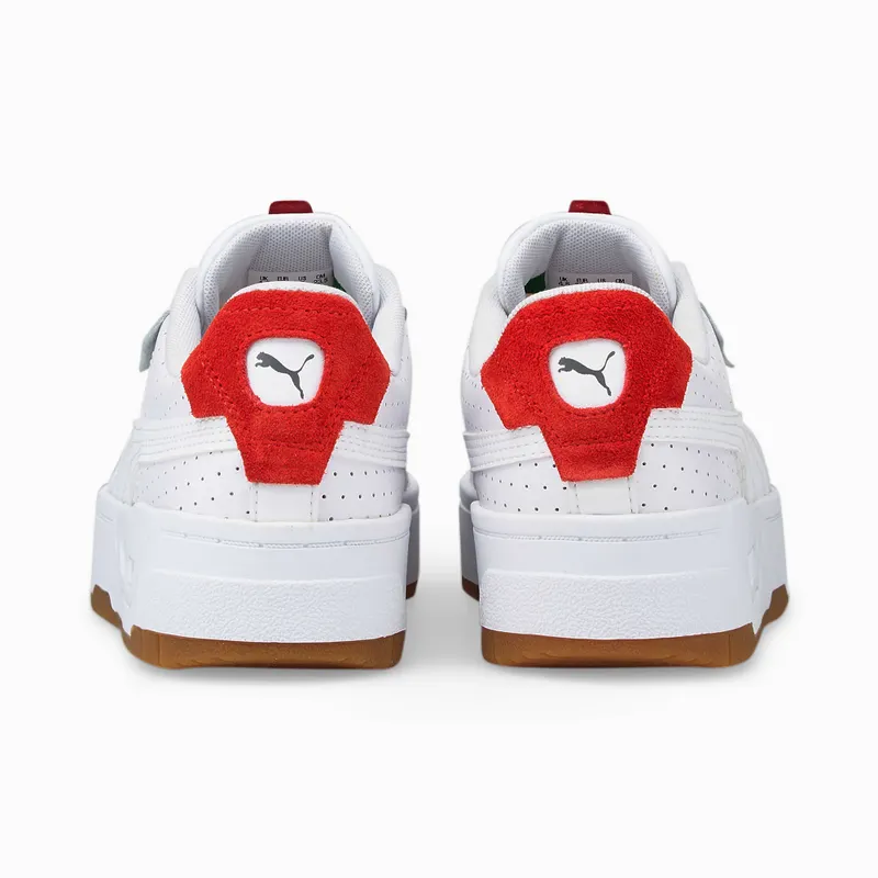 PUMA Cali Dream Heritage Women’ White/Gum/High Risk Red (384010-01)
