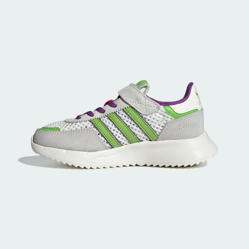 Adidas RETROPY F2 CF EL C Core White / Semi Solar Green / Active Purple (JR7997)