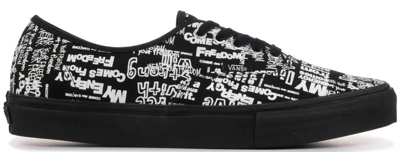Vans Authentic Comme des Garcons Black Message Black/Message (VN0A33TASO7)