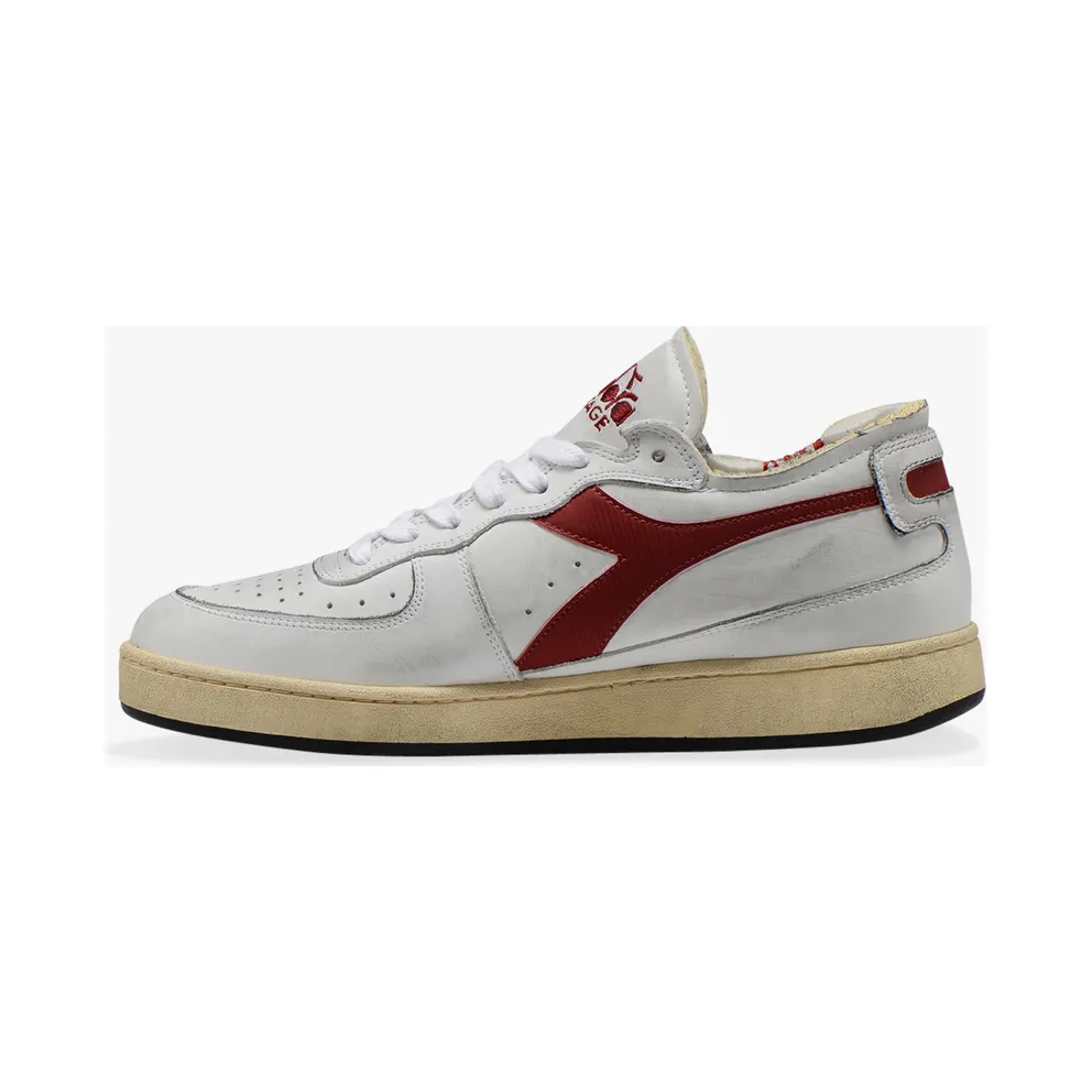 Diadora Mi Basket Row Cut White / Garnet (201.176282-C7114)