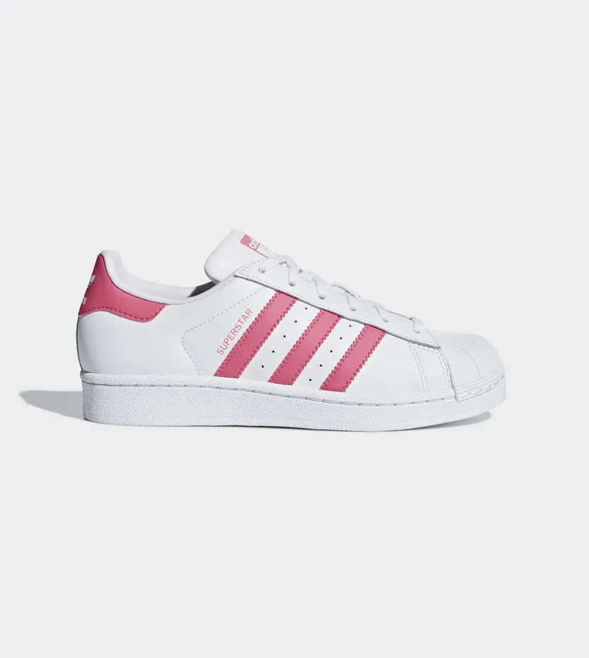 Adidas Originals Superstar J ‘White Real Pink’ Cloud White/Real Pink/Real Pink (CG6608)
