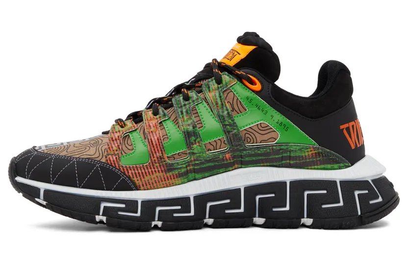 Versace Black & Blue Trigreca Low-Top Sneakers (DSU8094 D17TCG) (3)