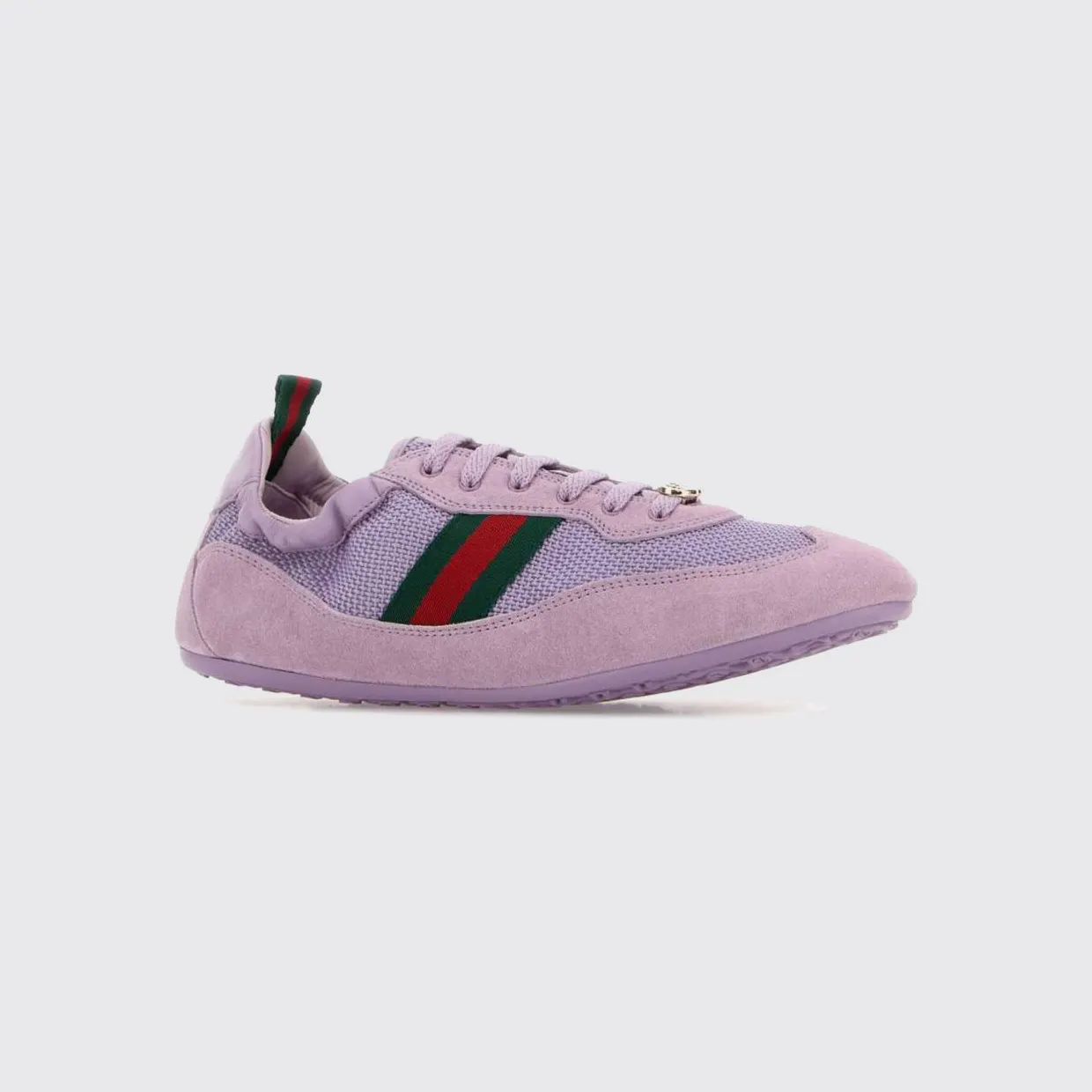 Gucci Shift Suede and Mesh Sneakers Grey (857963AAF1Z5356)