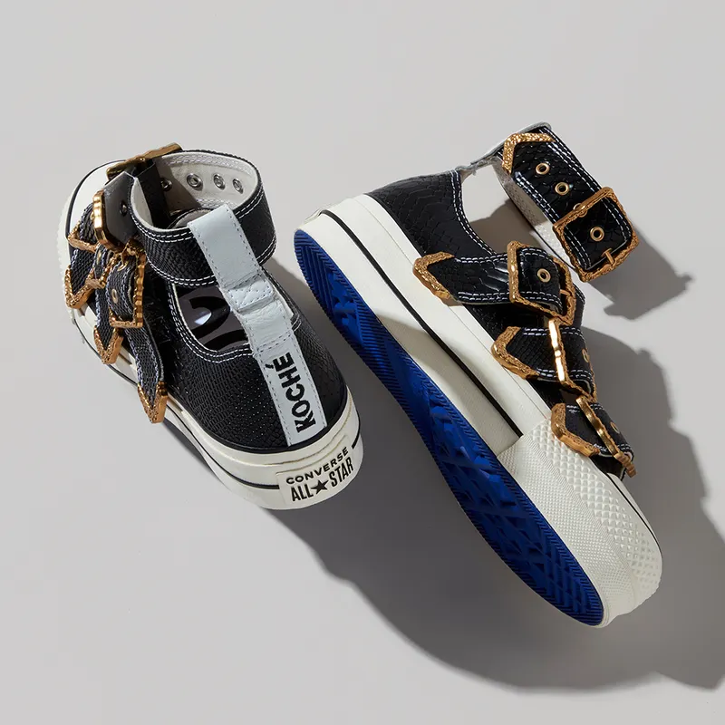 Converse Chuck Taylor All-Star Mary Jane Ox Koche (W) Black/Egret-Natural Ivory (565538C)