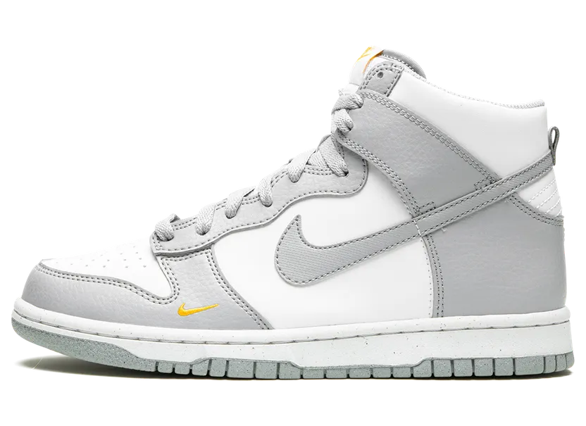 Nike Dunk High GS “Next Nature Wolf Grey Marigold” (FD9773-001)