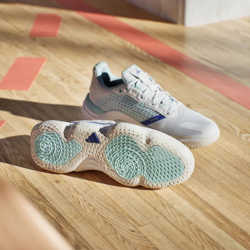 Adidas Stabil 16 Indoor Cloud White / Lucid Blue / Semi Flash Aqua (IE1084)