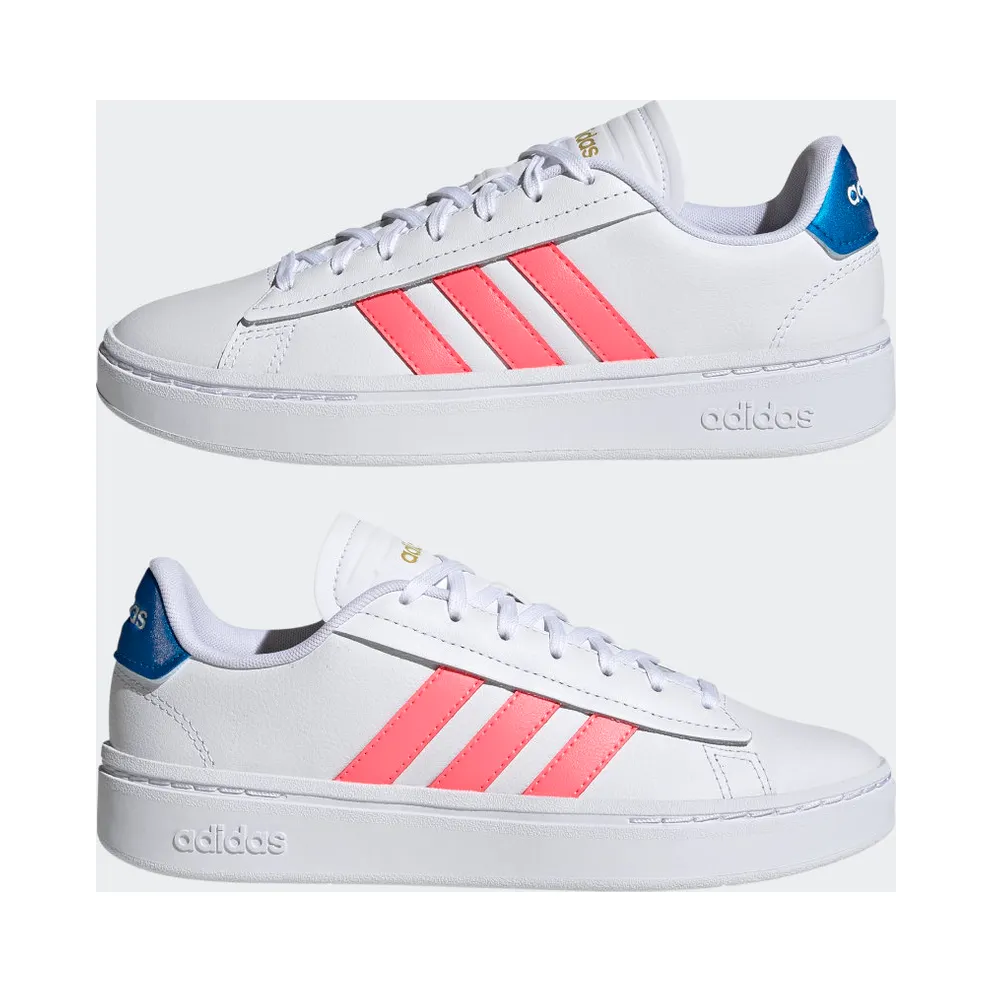 Adidas Grand Court Alpha Cloud White / Acid Red / Blue Rush Met (GY8030)
