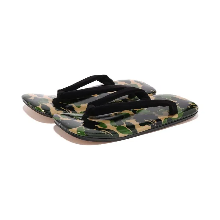A Bathing Ape Japanese Sandal Green ABC Camo (1J30-191-009)