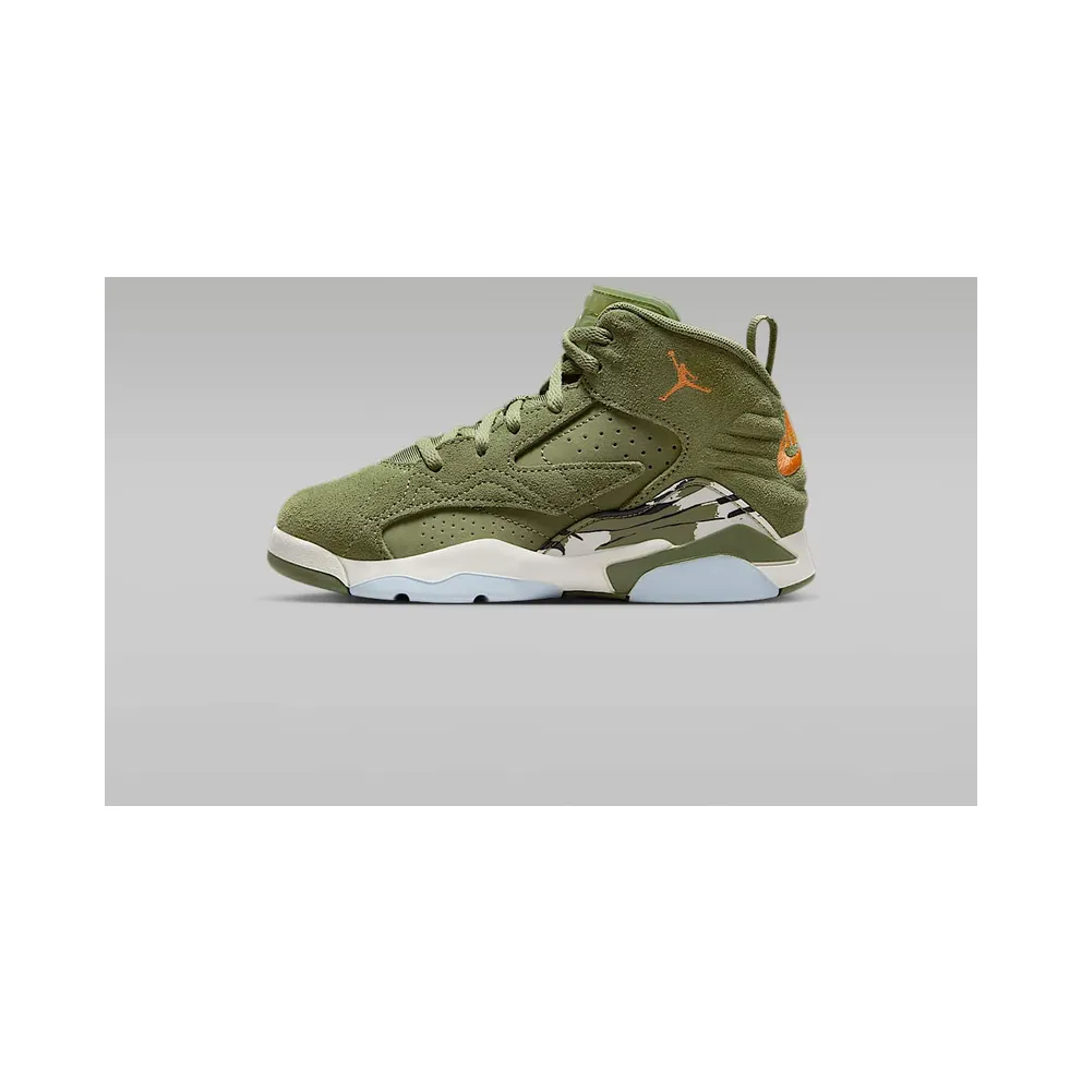 Jordan Jumpman MVP Sky J “Sky J Light Olive / Bright Mandarin / Black / Sail” (DZ5578-300)