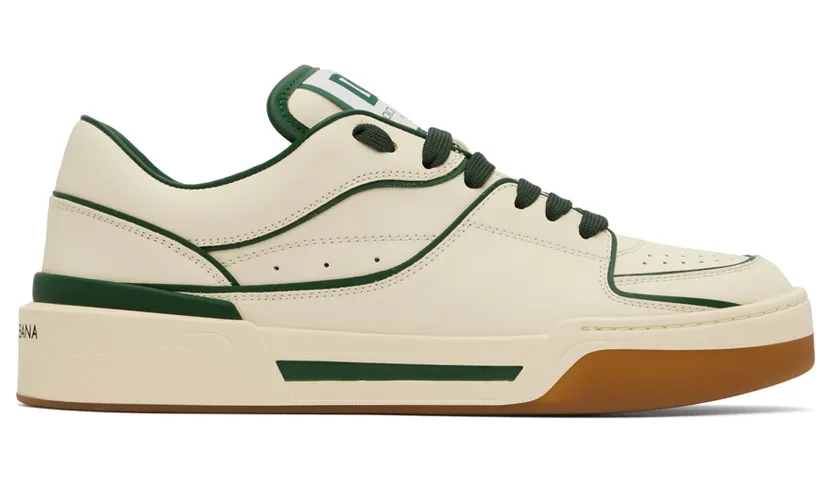 Dolce & Gabbana Off-White New Roma Sneakers (CS2036AY953)