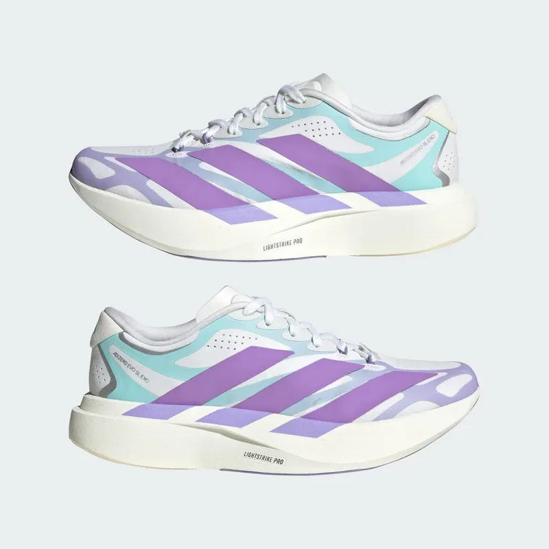 Adidas Adizero EVO SL EXO Cloud White / Violet Fusion / Pulse Mint (KJ0433)