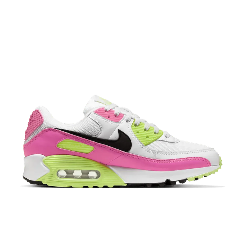Nike Air Max 90 Watermelon (W) White/Black-Pink Blast-Ghost Green (CT1030-100)
