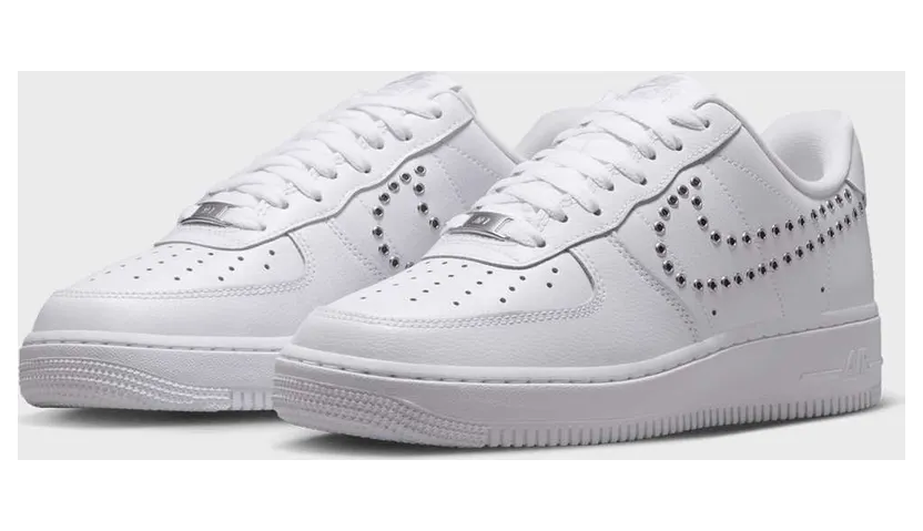 Nike Air Force 1 Low ’07 LV8 Triple White Metallic Silver (IW1234-100)