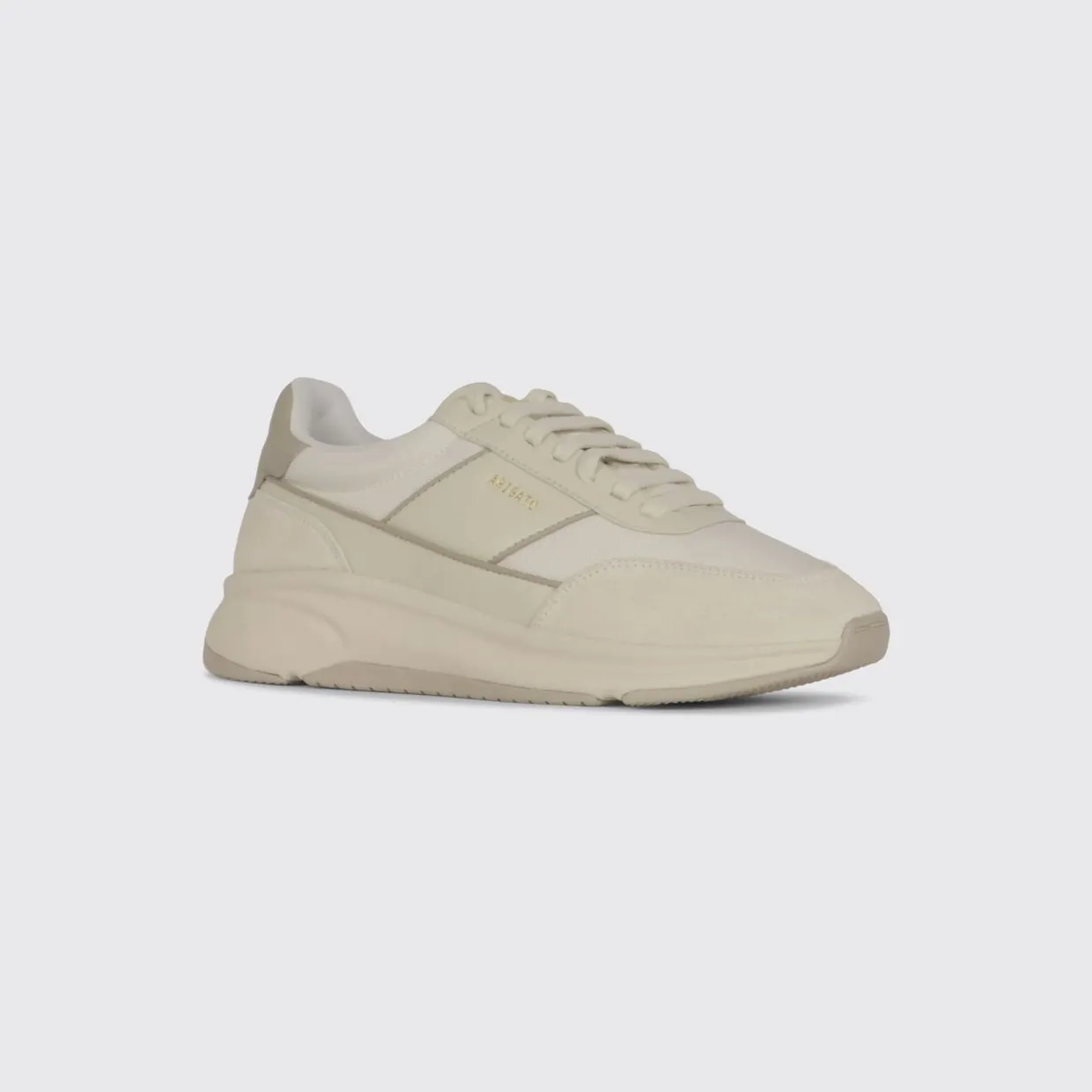 Axel Arigato Genesis Neo Runner Leather and Mesh Trainers with Bicolour Design White (F2737005)