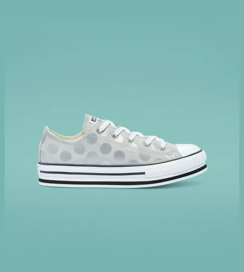 Converse Glitter Shine EVA Platform Chuck Taylor All Star Low Top Photon Dust/white/black (670029C)